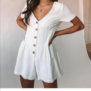 Princess Polly Adi romper white